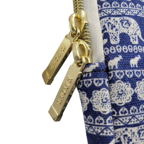 Kayond Elephant Pattern Laptop Sleeve & Accessory Pouch 6" Blue - Picture 3 of 9